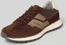 Bugatti Sneakers van gecoat leer met labelprintdetails model 'Timon'