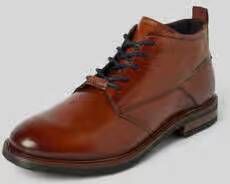 Bugatti Boots van leer met vetersluiting model 'Lobo Comfort'