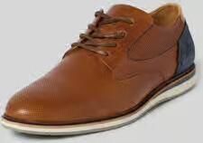 Bullboxer Derby van leer met vetersluiting