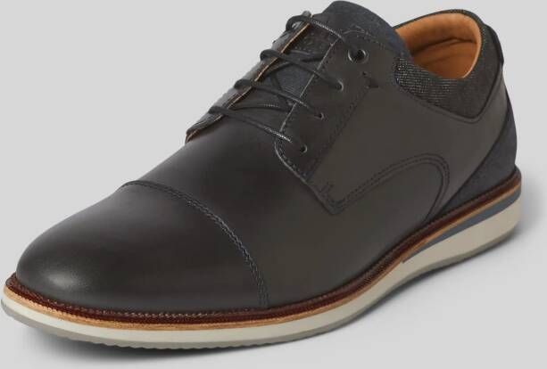 Bullboxer Derby schoenen van een mix van leer en textiel model 'JAY'