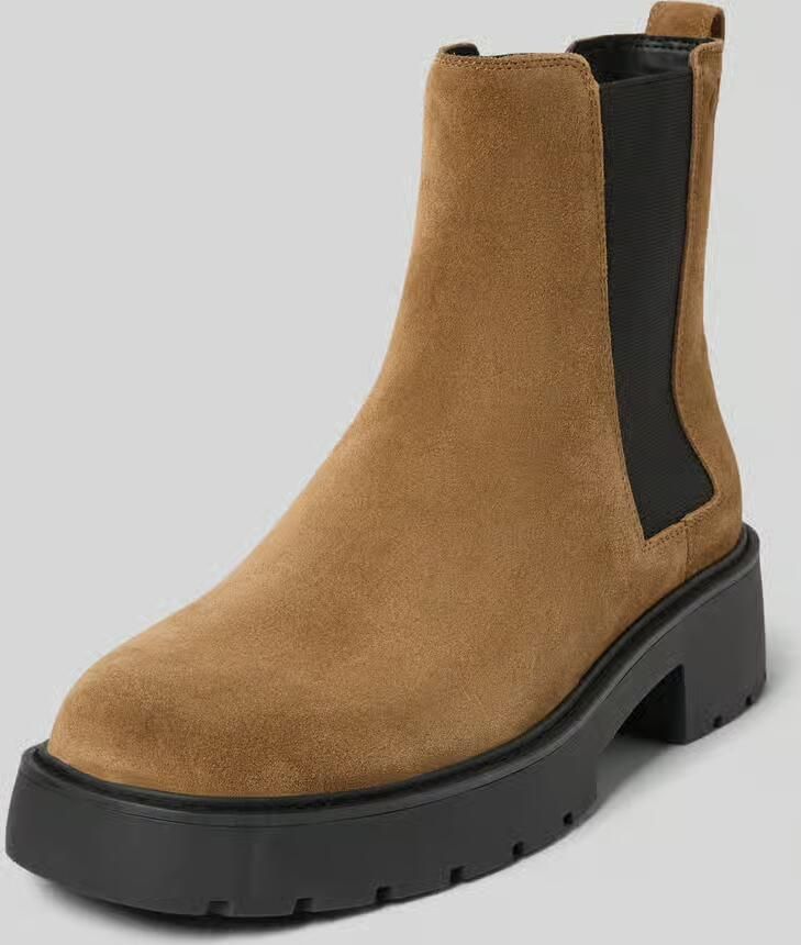 Calvin Klein Jeans Chelsea boots van leer met treklus model 'CHUNKY'