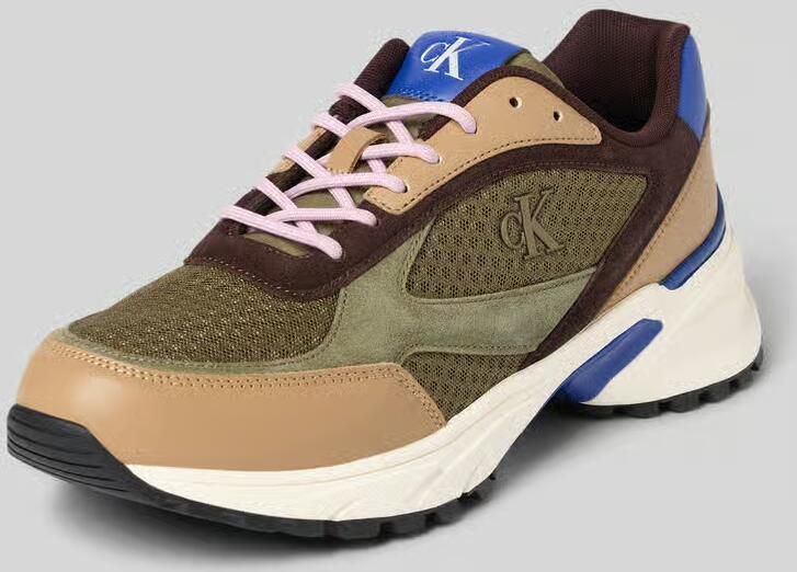 Calvin Klein Jeans Leren sneakers met labeldetails model 'HIKE RUNNER' - Foto 5