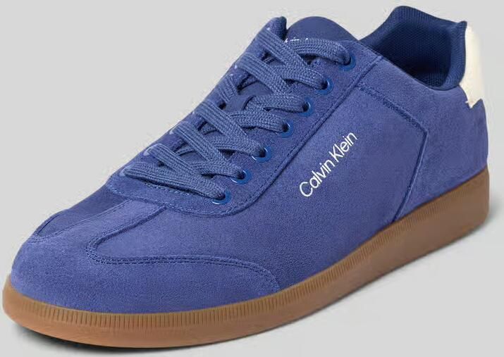 CK Calvin Klein Leren sneakers met labelopschrift