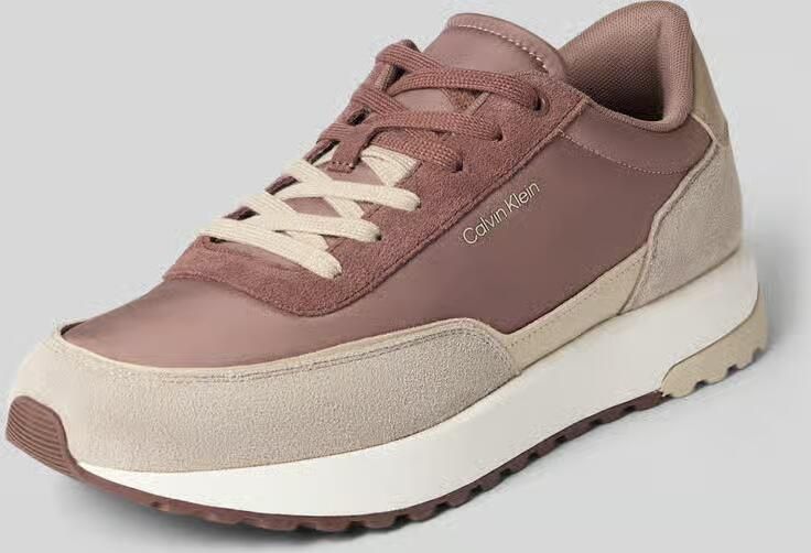 CK Calvin Klein Low-top sneakers van echt leer