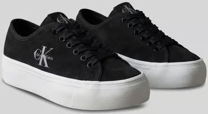 Calvin Klein Sneakers laag 'Mix Vulcanised Flatform' grijs zwart wit - Foto 6