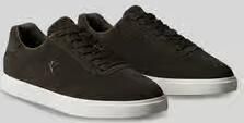CK Calvin Klein Sneakers van echt rundleer met logodetails