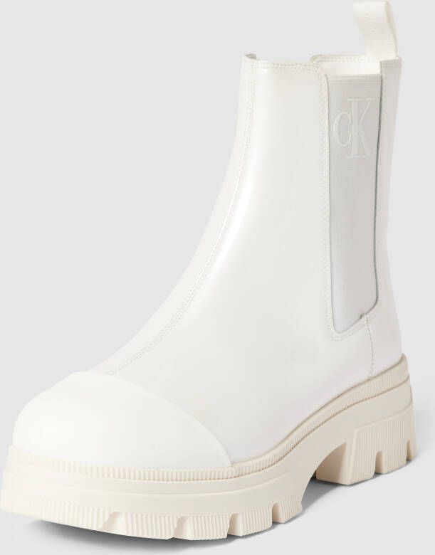 Calvin Klein Jeans Chelsea boots in laklook