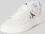 Calvin Klein Witte polyester sneakers met veters contrastdetails print logo White Dames - Thumbnail 4