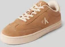 Calvin Klein Jeans Leren sneakers met labelprint
