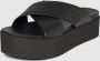 Calvin Klein Slippers FLATFORM CROSS MG UC plateau zomerschoen pantoffels met kruisverband - Thumbnail 4