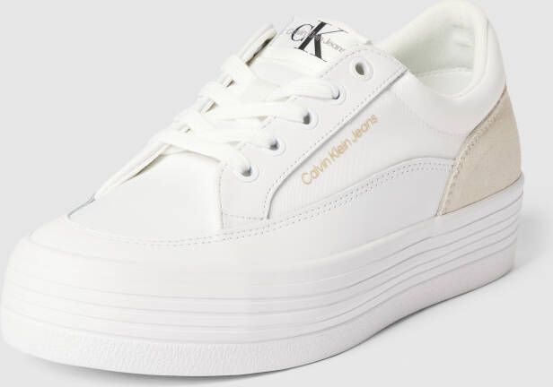 Calvin Klein Jeans Plateausneakers met labeldetails