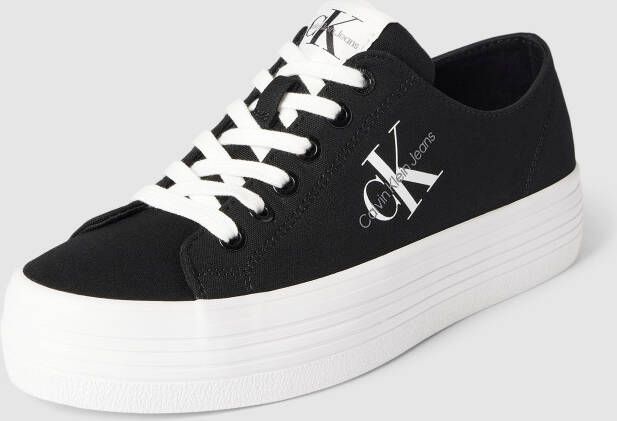 Calvin Klein Jeans Plateausneakers met labeldetails