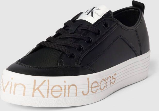 Calvin Klein Jeans Plateausneakers met labelprint model 'VULC'