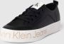 Calvin Klein Jeans Zwarte Casual Leren Dames Sneakers Black Dames - Thumbnail 3