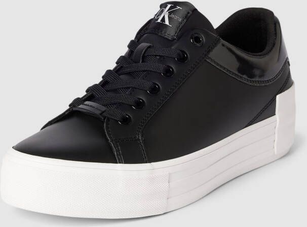 Calvin Klein Jeans Plateausneakers met labelprint model 'VULC'