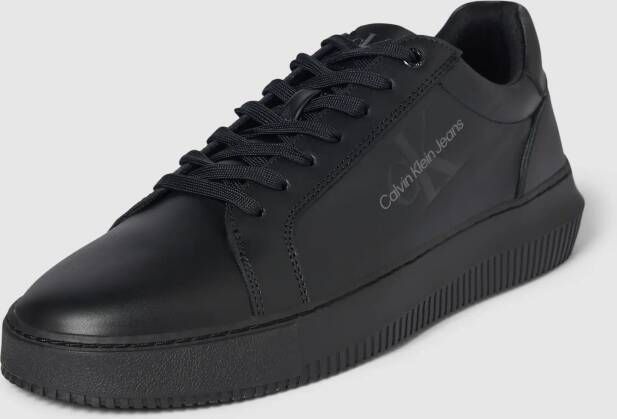 Calvin Klein Sneakers CHUNKY CUPSOLE MONO LTH met zijlogo vrijetijdsschoen lage schoen veterschoen - Foto 7