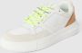 Calvin Klein Chunky Cupsole Fluo Contrast Lage sneakers Leren Sneaker Dames Wit - Thumbnail 3