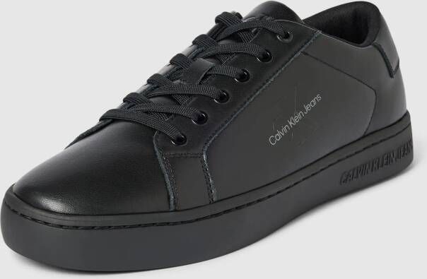 Calvin Klein Jeans Sneakers van leer met labeldetails model 'CLASSIC' - Foto 3