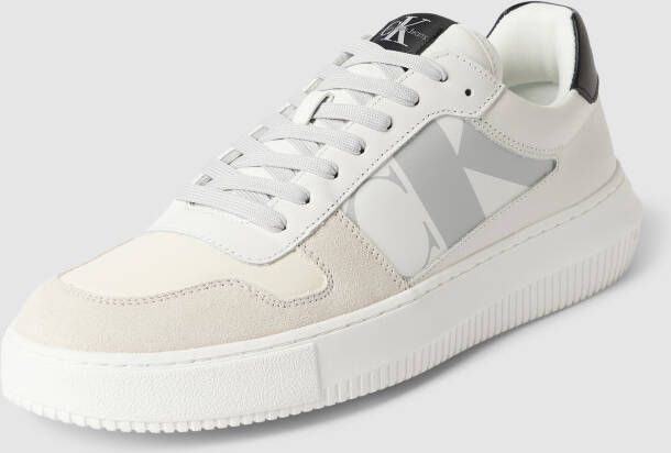 Calvin Klein Jeans Sneakers van leer met labeldetails model 'CLASSIC'