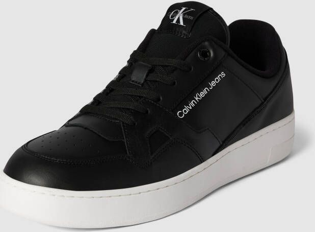 Calvin Klein Jeans Sneakers van leer met labelprint