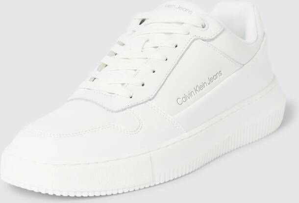 Calvin Klein Jeans Sneakers van leer met reliëflogo model 'CHUNKY CUPSOLE'