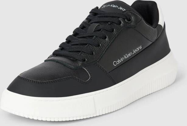 Calvin Klein Jeans Sneakers van leer met reliëflogo model 'CHUNKY CUPSOLE'