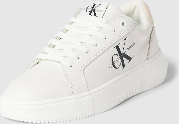 Calvin Klein Jeans Sneakers van leer model 'CHUNKY CUPSOLE LACEUP MON' - Foto 9