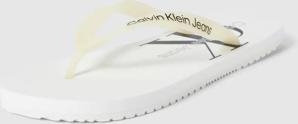 Calvin Klein Jeans Teenslippers met labelprints