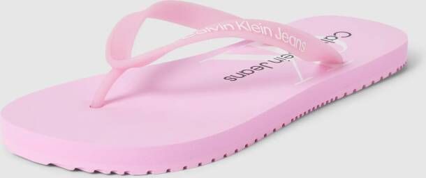 Calvin Klein Jeans Teenslippers met labelprints