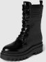 Calvin Klein Jeans Leren Flatform Knie Laars Black - Thumbnail 3