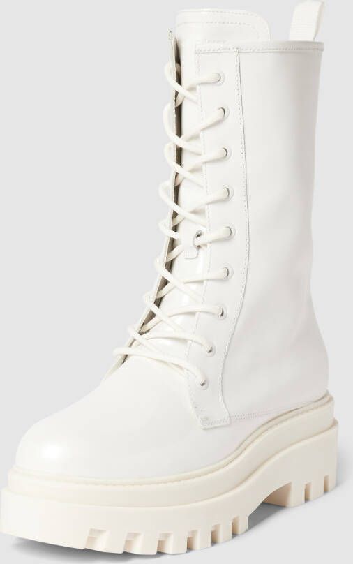 Calvin Klein Jeans Veterboots van leer met plateauzool