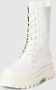 Calvin Klein Jeans Veterboots van leer met plateauzool - Thumbnail 3