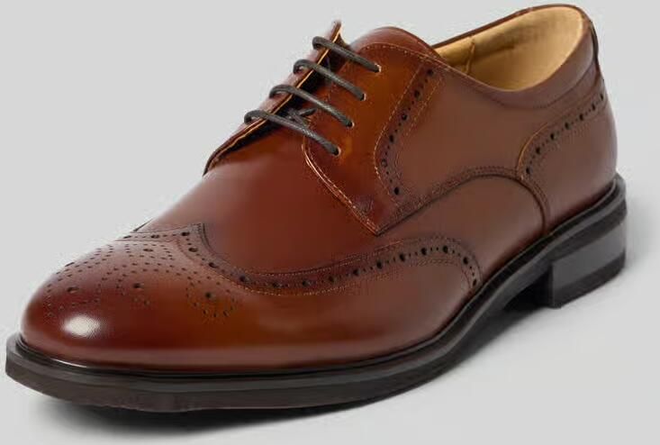 Carl gross Derby van leer met gaatjesmotief model 'ULRICH'