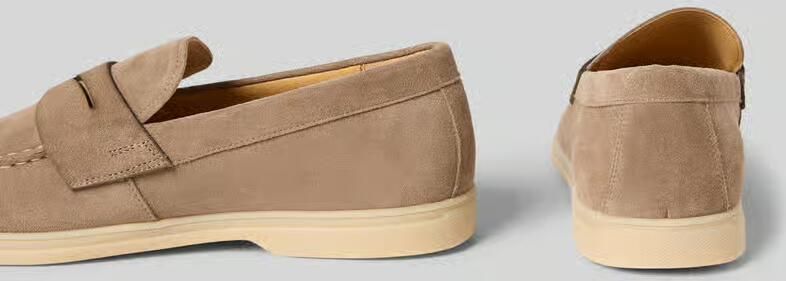 Carl gross Loafers van echt leer in suèdelook - Foto 2