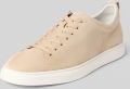 CG – CLUB of GENTS Sneakers van echt leer in velourslook model 'Uwin' - Beige