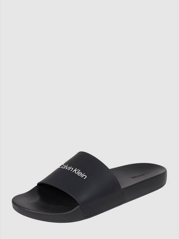 Calvin Klein Rubberen Zwembadsandalen Lente Zomer Collectie Black Heren - Foto 14