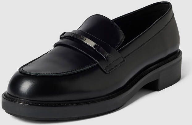 Calvin Klein Loafers & ballerina schoenen Rubber Sole Loafer W Hw in zwart