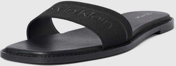 CK Calvin Klein Slippers met labeldetails model 'SQUARED'