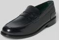 Clarks Instappers van gecoat leer model 'CraftJames' - Zwart