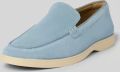 Clarks Instappers van gecoat leer model 'Torford Easy' - Lichtblauw