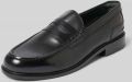 Clarks Loafers van leer model 'CraftJames' - Zwart