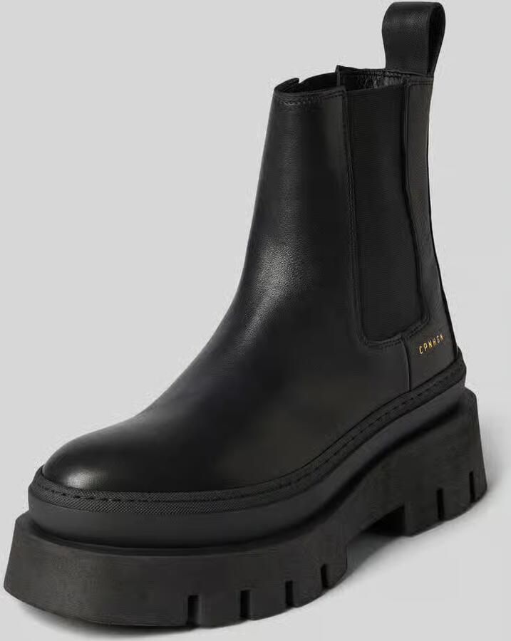 Copenhagen Shoes Zwarte Leren Chelsea Laarzen voor Dames Black - Foto 3