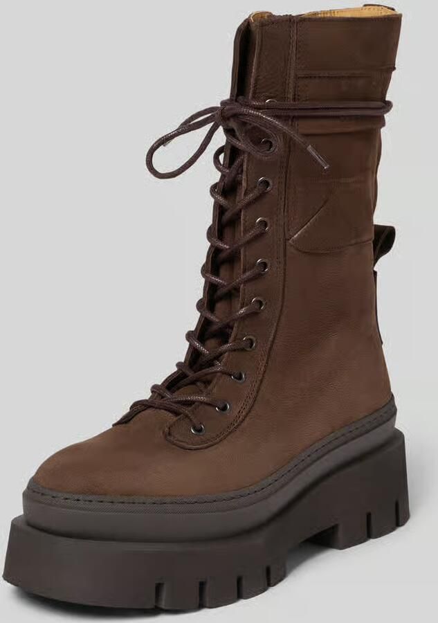 Copenhagen Studios Bruine Nubuck Leren Chunky Laars - Foto 4