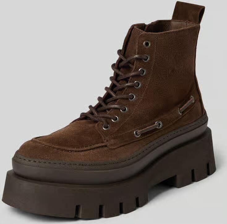 Copenhagen Leren boots met plateauzool model 'CPH697'