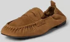 Copenhagen Loafers van echt leer met gladde zool