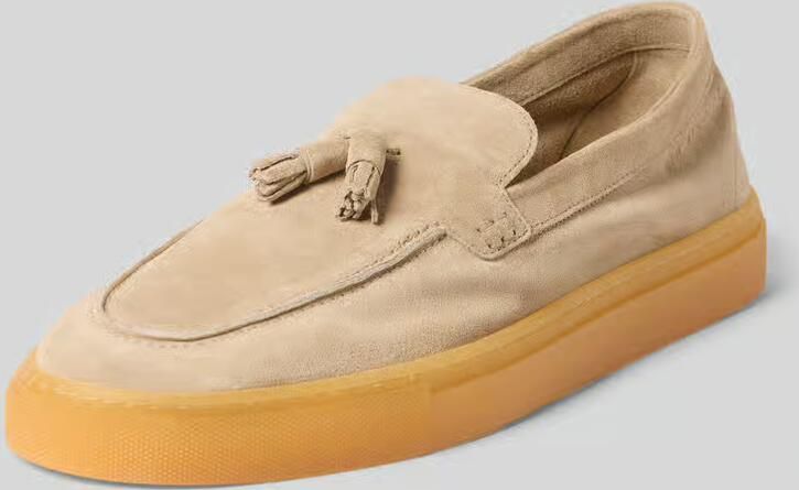Copenhagen Loafers van echt leer met gladde zool
