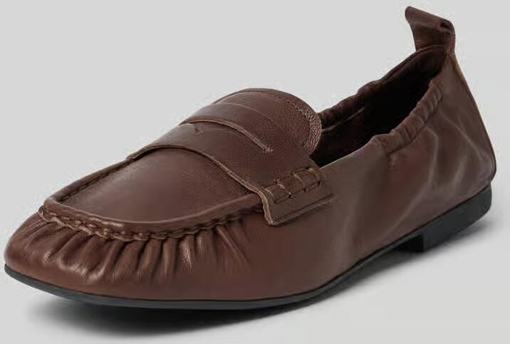 Copenhagen Loafers van echt leer met gladde zool
