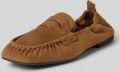 Copenhagen Loafers van echt leer met gladde zool - Bruin