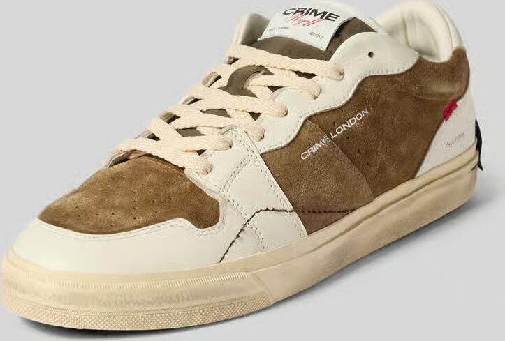 Crime London Sneakers met contrastgarnering model 'PLAYOFF'