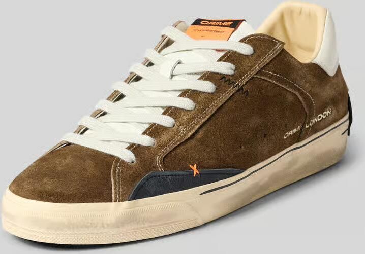 Crime London Sneakers met labelprint